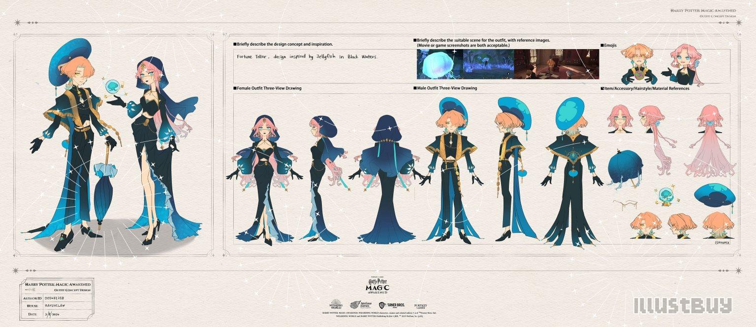 服設展示 : 水母占卜師