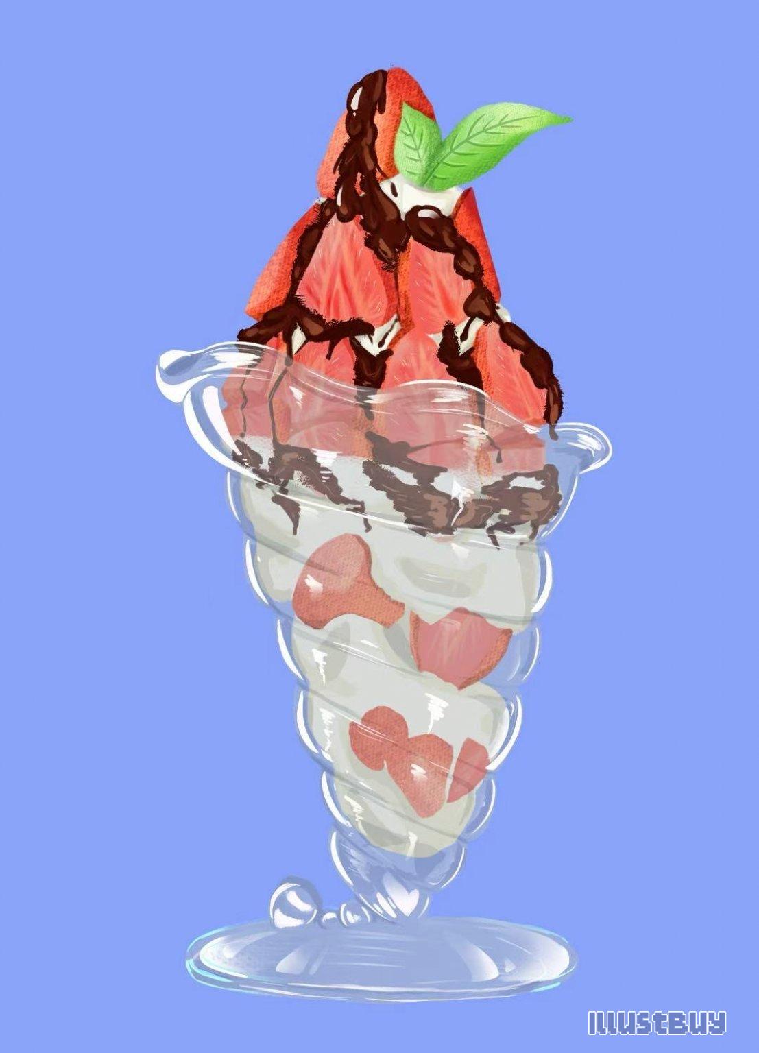 草莓芭菲