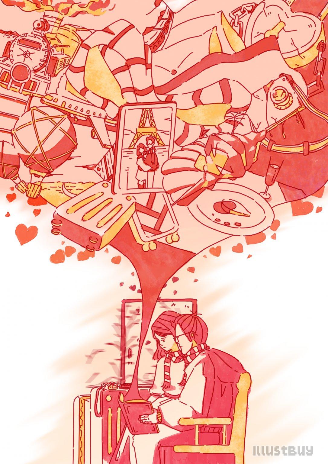 -平塗插畫向作品-