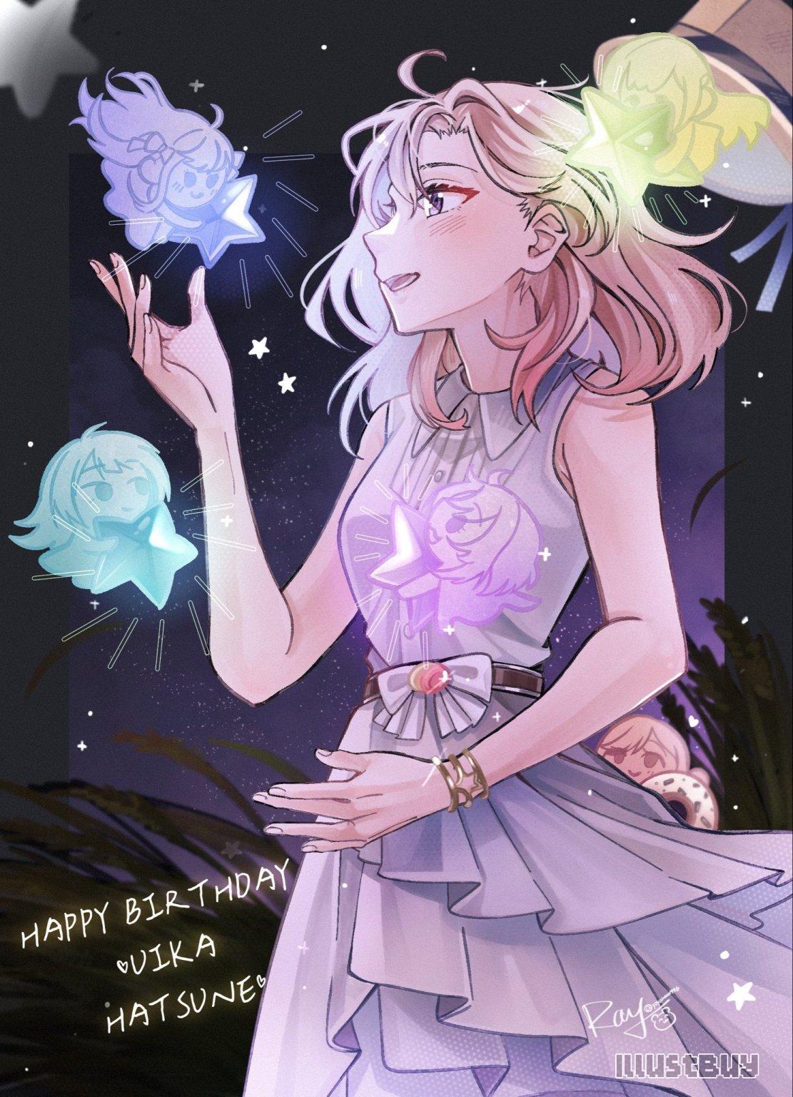 UIKA/HATSUNE BDAY2026 💛🩵💙💚💜🍩