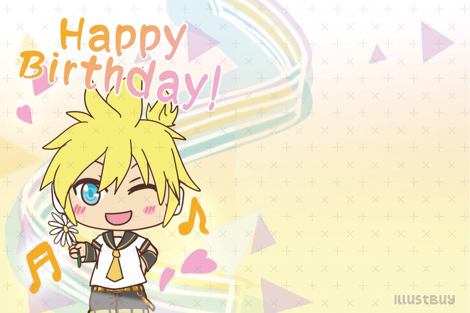 V家生日卡-鏡音連