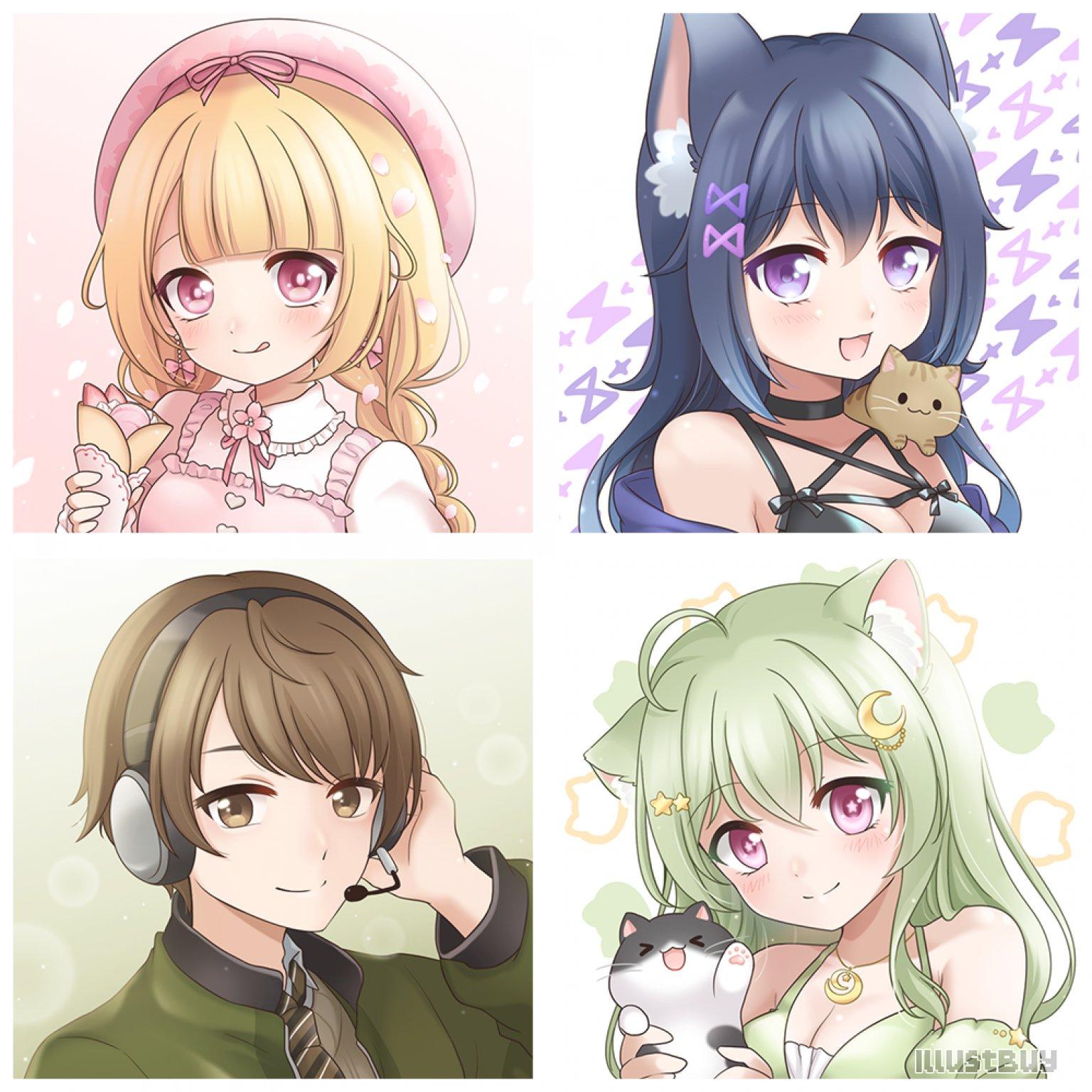 日系插畫頭貼(正比/Q版)