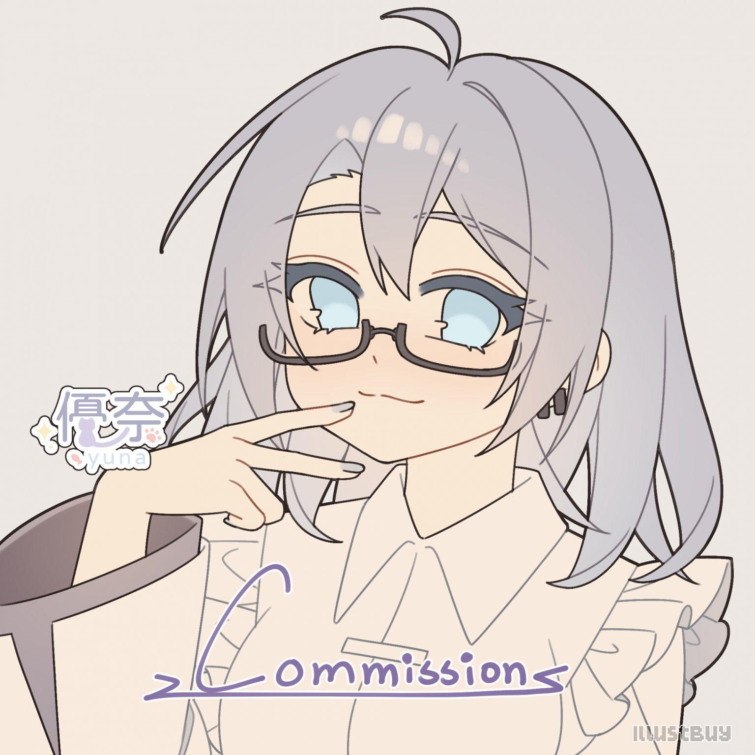 【委託展示】底色頭像