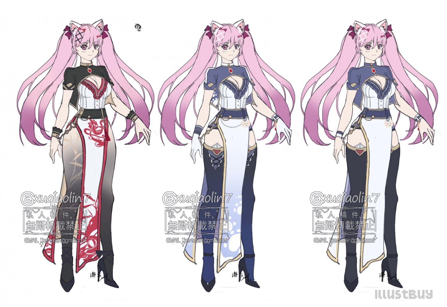 原創角色立繪之女僕旗袍