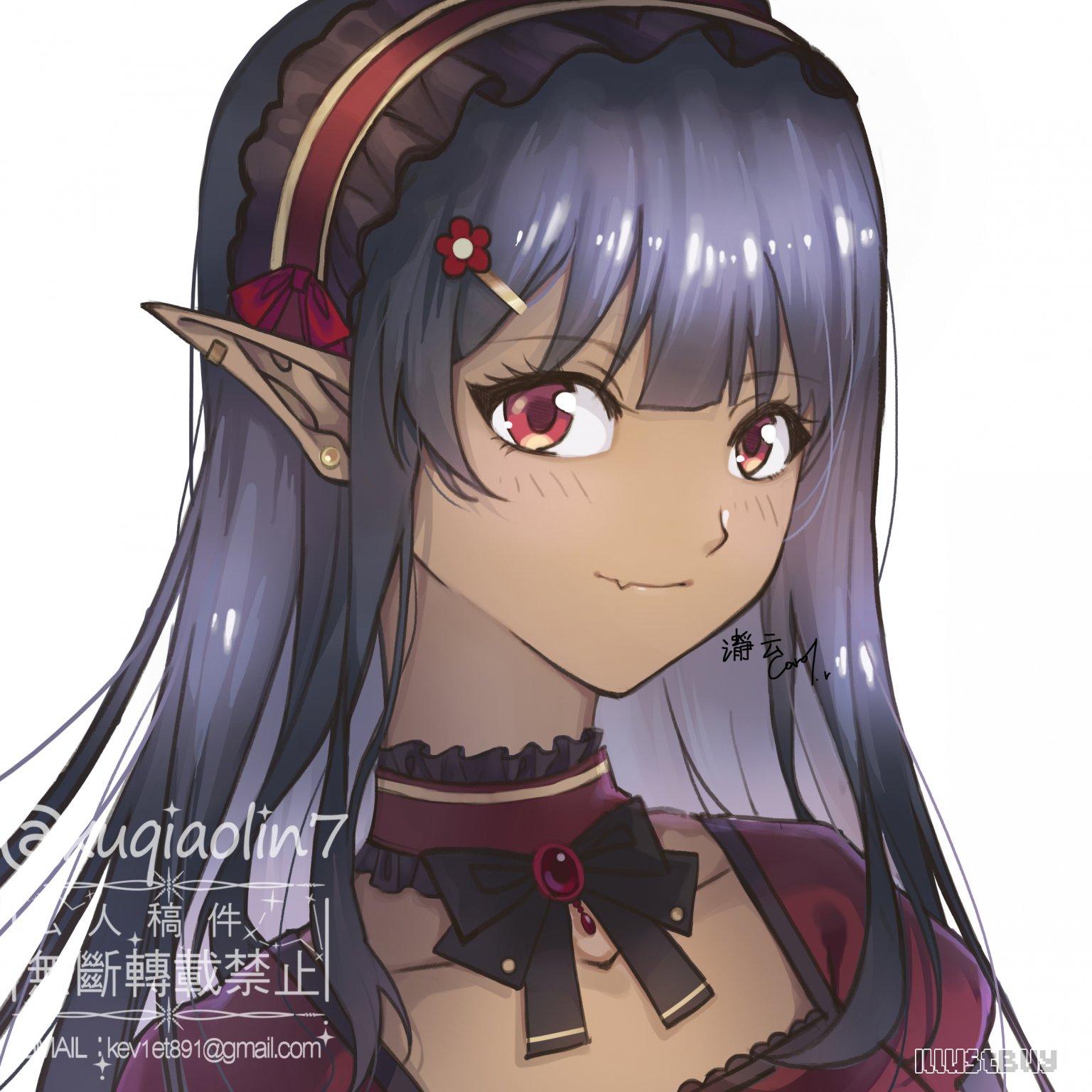 黑皮妖精少女