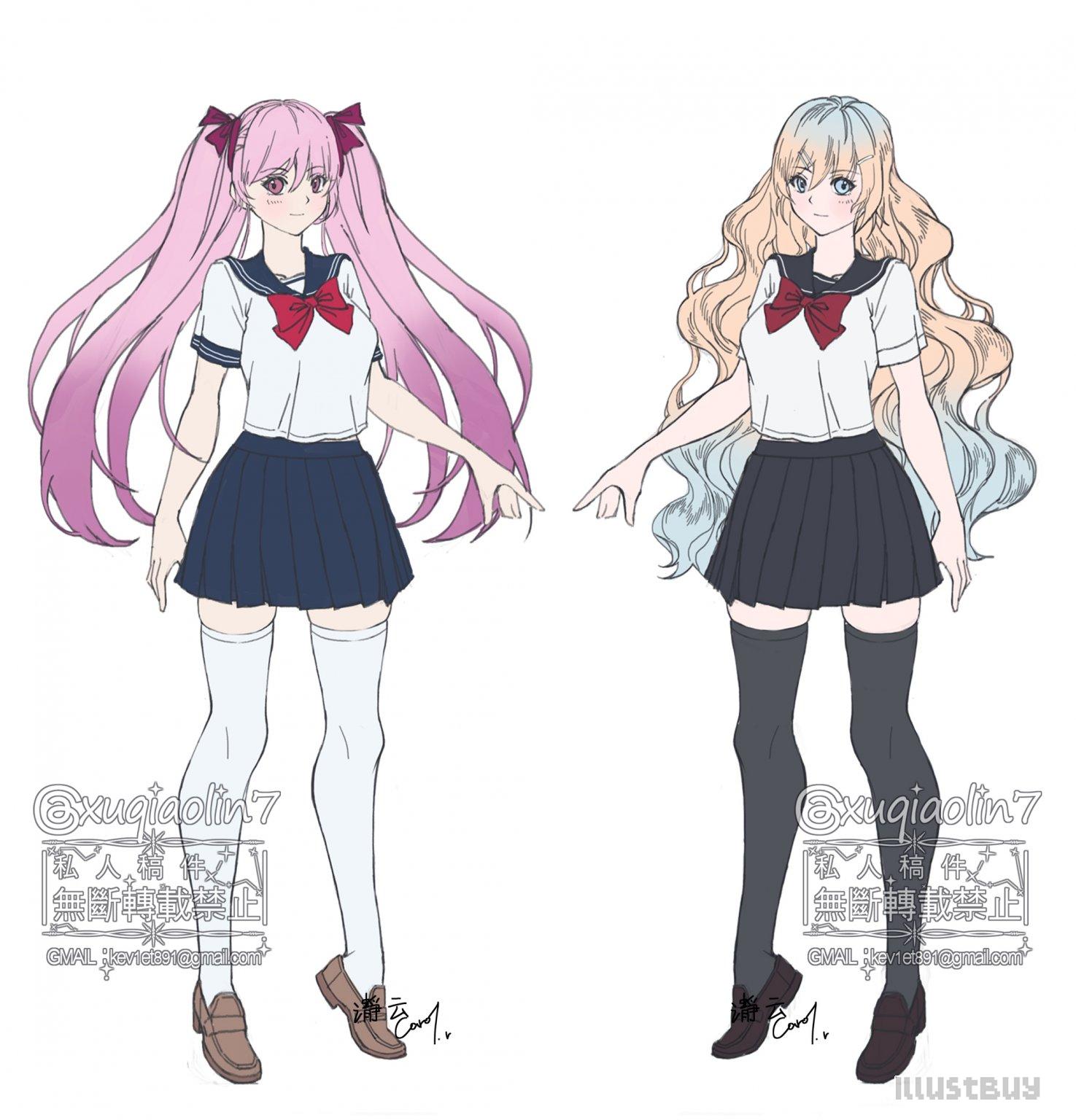 新學生制服立繪