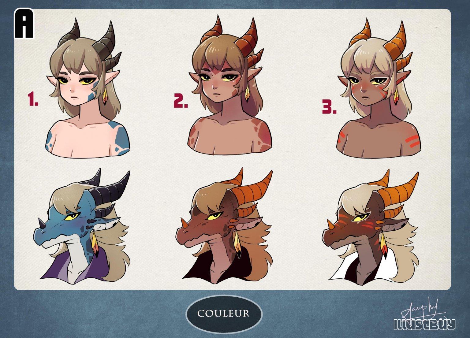 【接受委託】- 半龍族OC設計