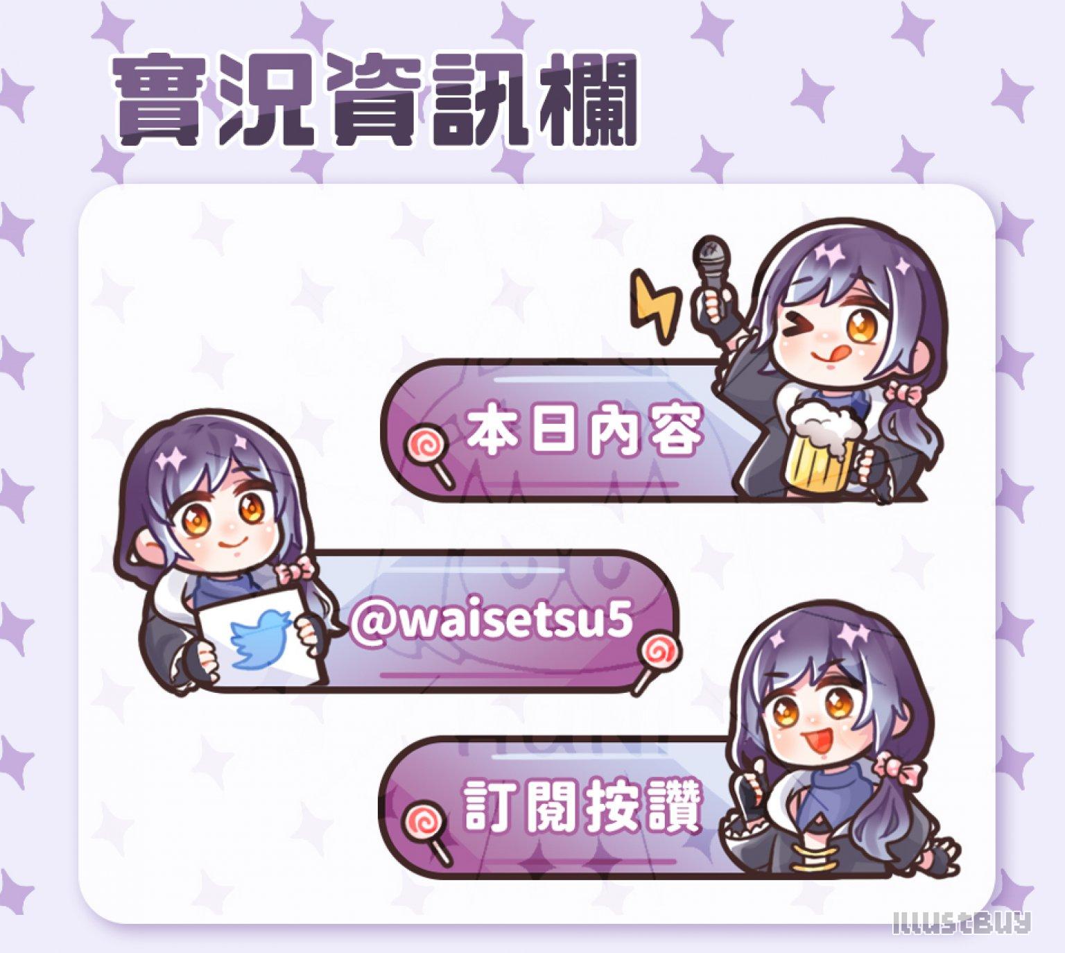 ▸Twitch資訊欄委託