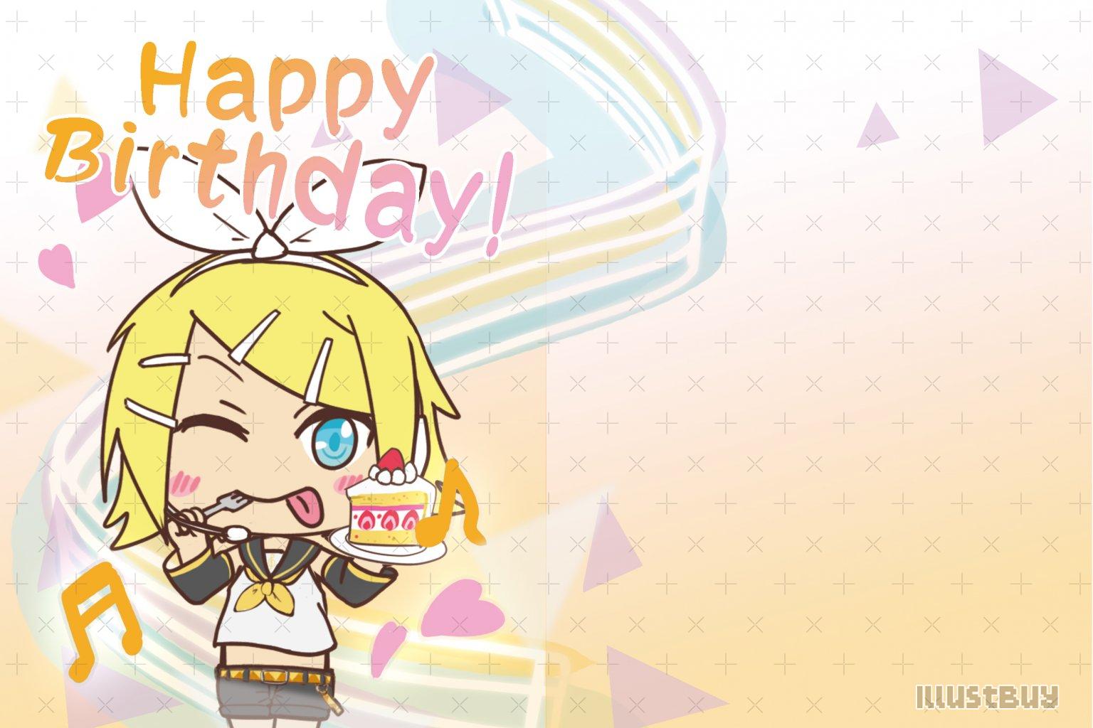 V家生日卡-鏡音鈴
