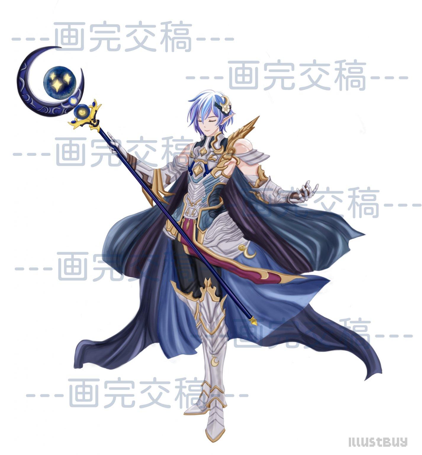 エルフの騎士の立ち絵