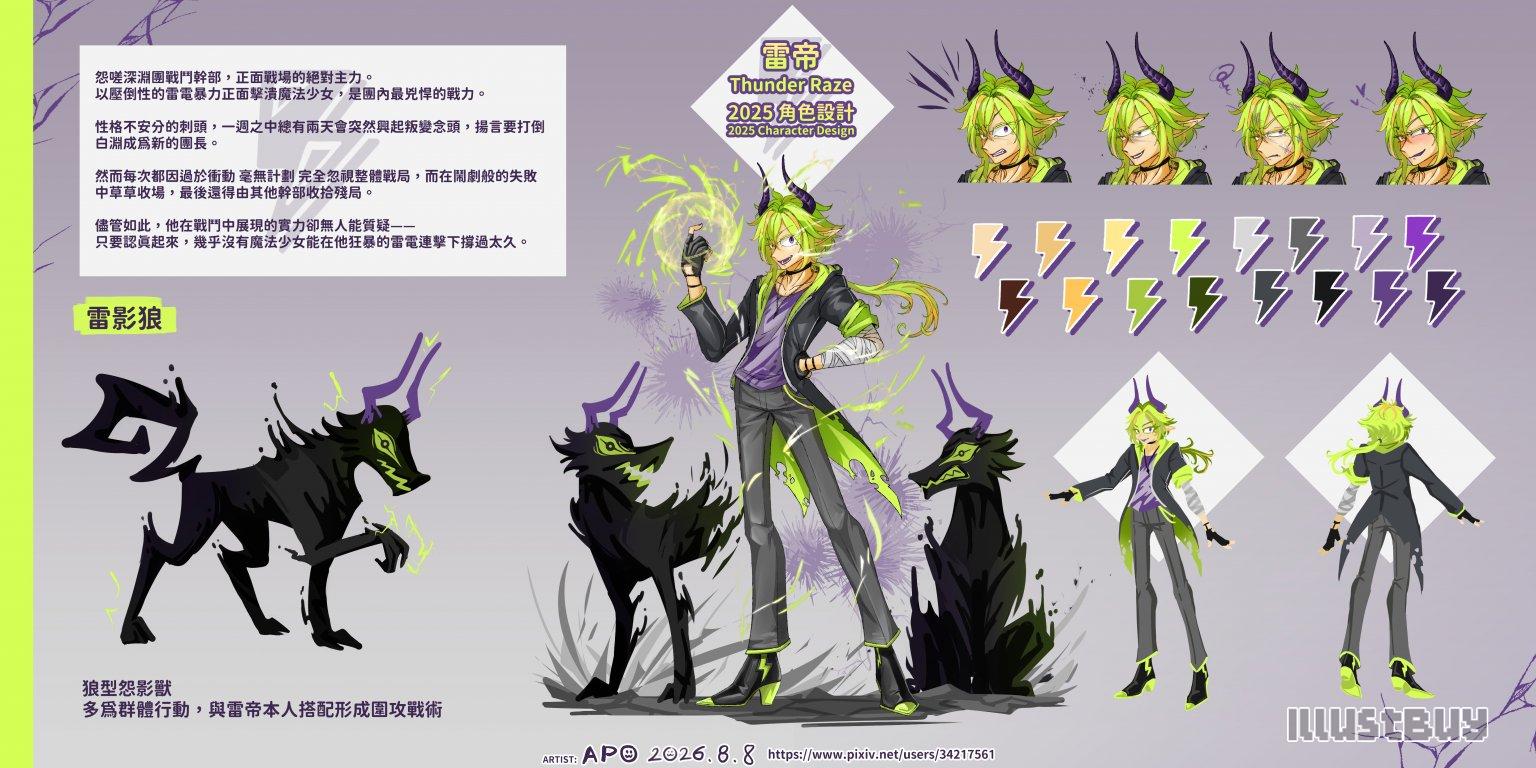 ⚡雷帝（Thunder Raze）｜2026角色設計⚡