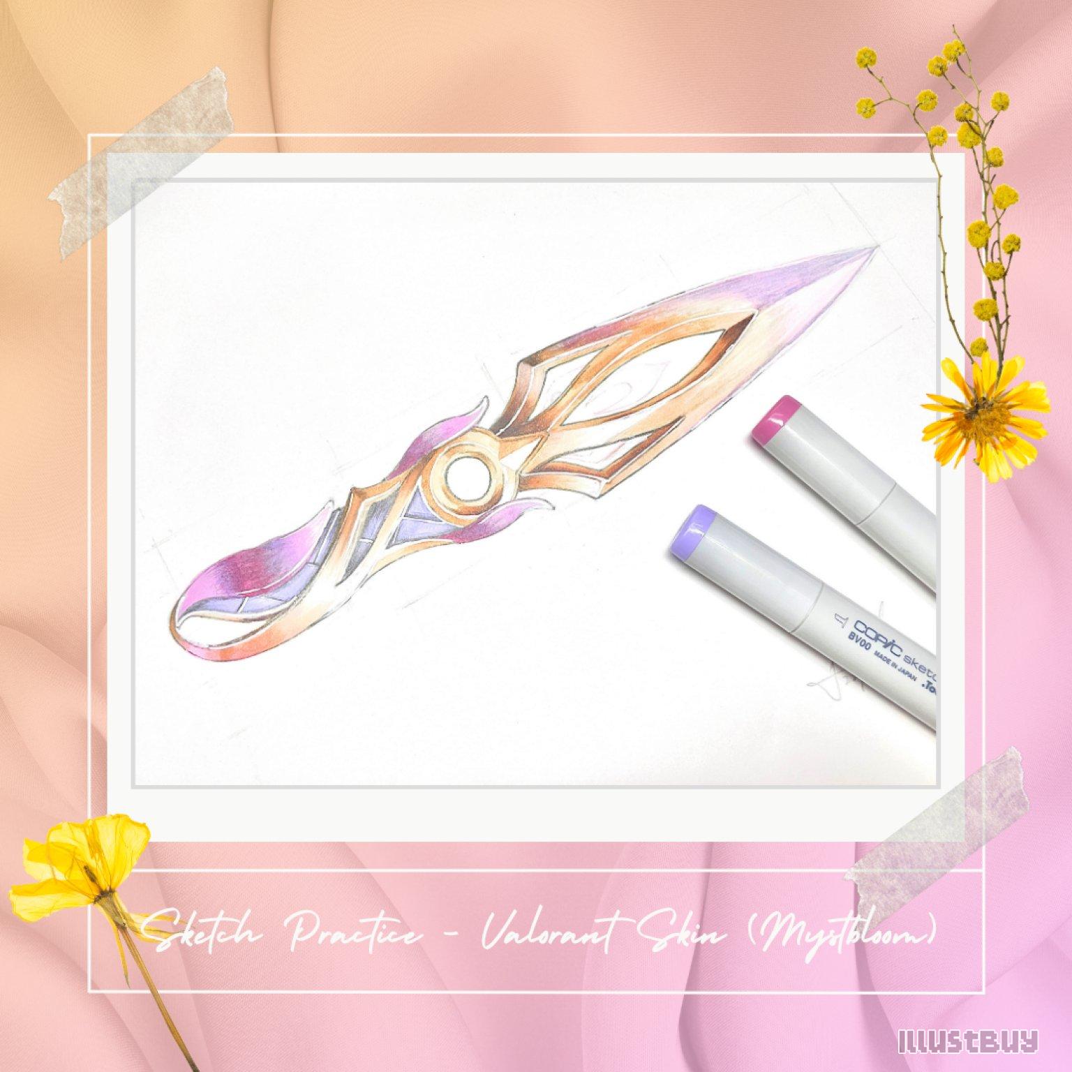 Sketching practice - Valorant Knife Skin