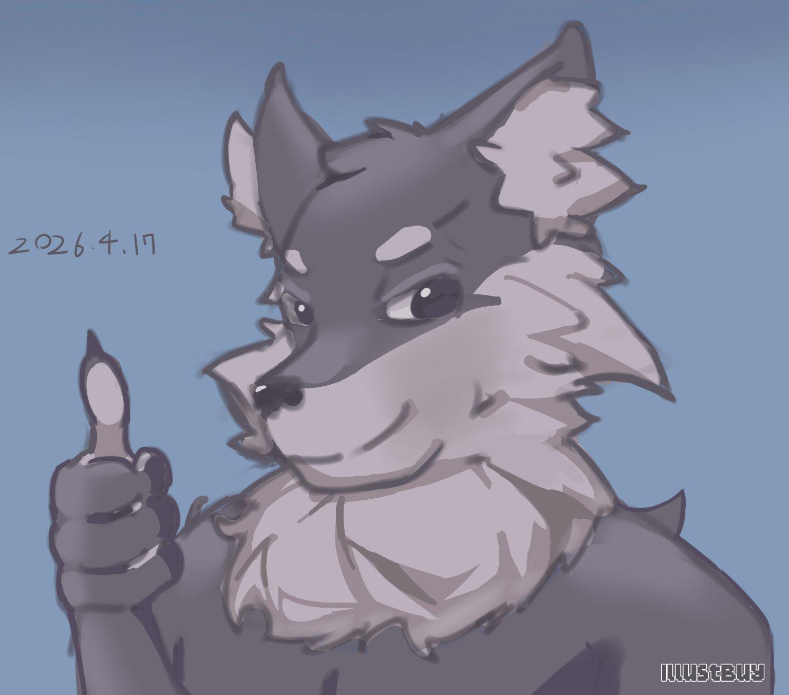 Furry頭像(素色背景)