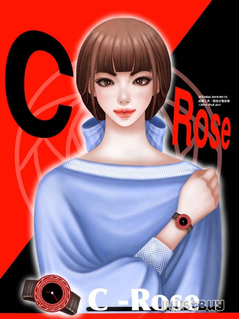 圓盤式電容筆畫之系列：2019/09/16 C-Rose watch