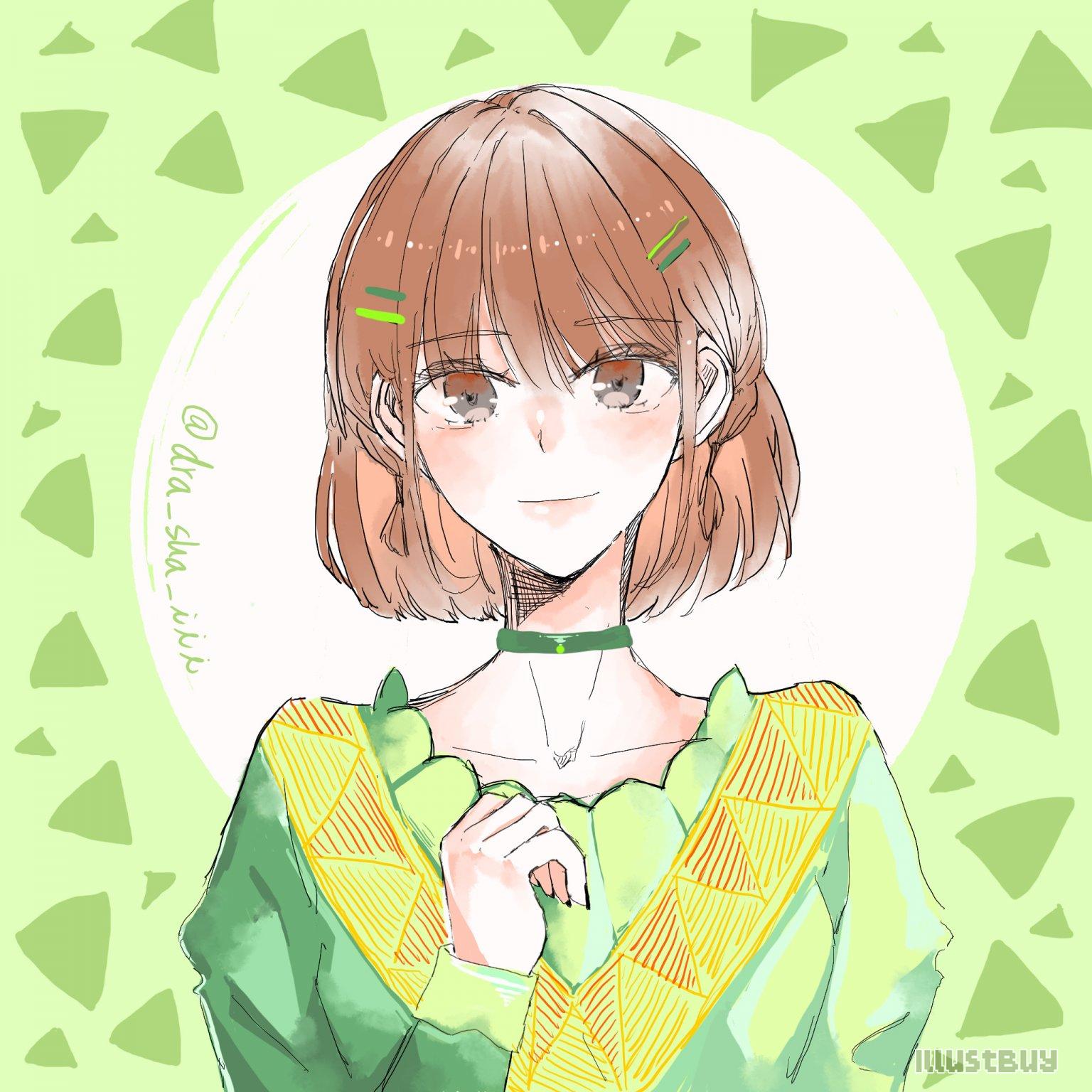 綠色系半身