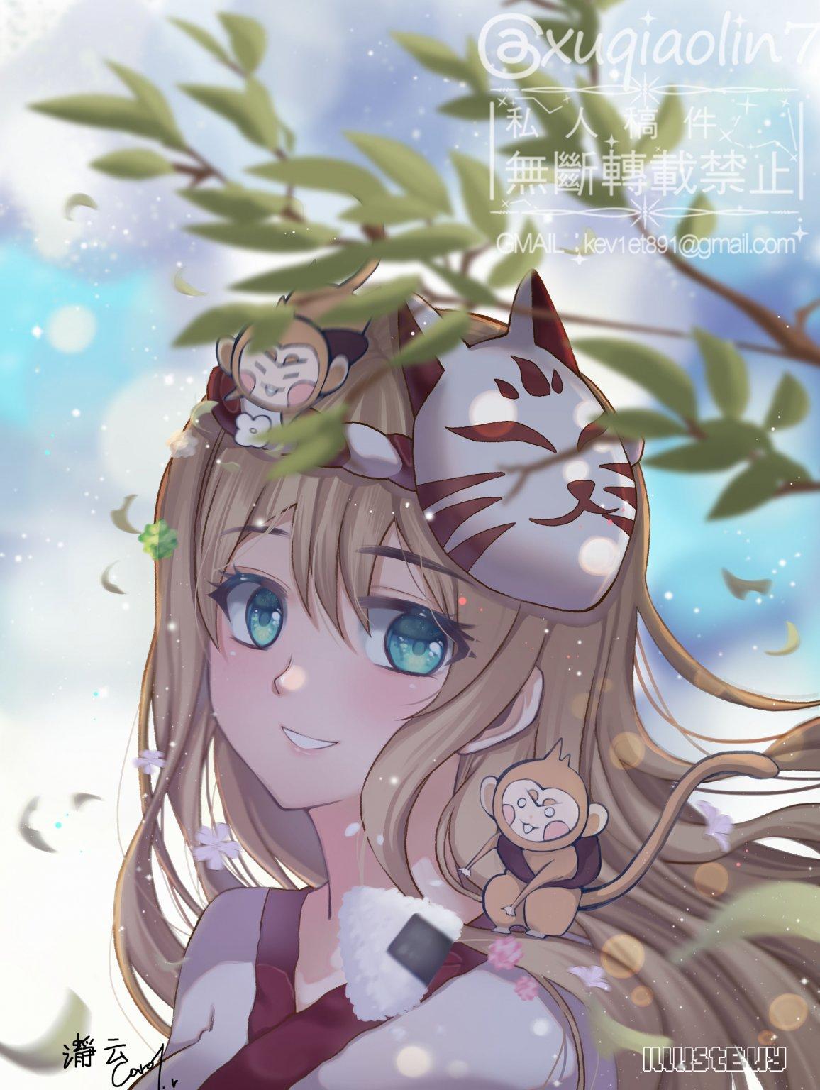 私人委託-和風少女插圖
