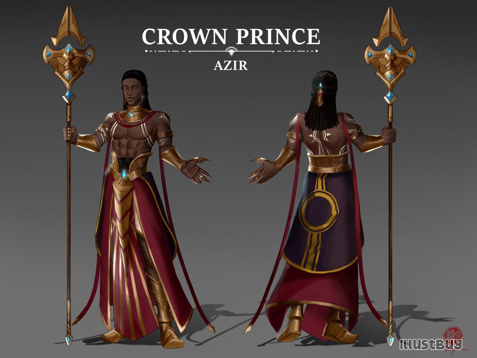 Crown Prince Azir - League of Legends fanart