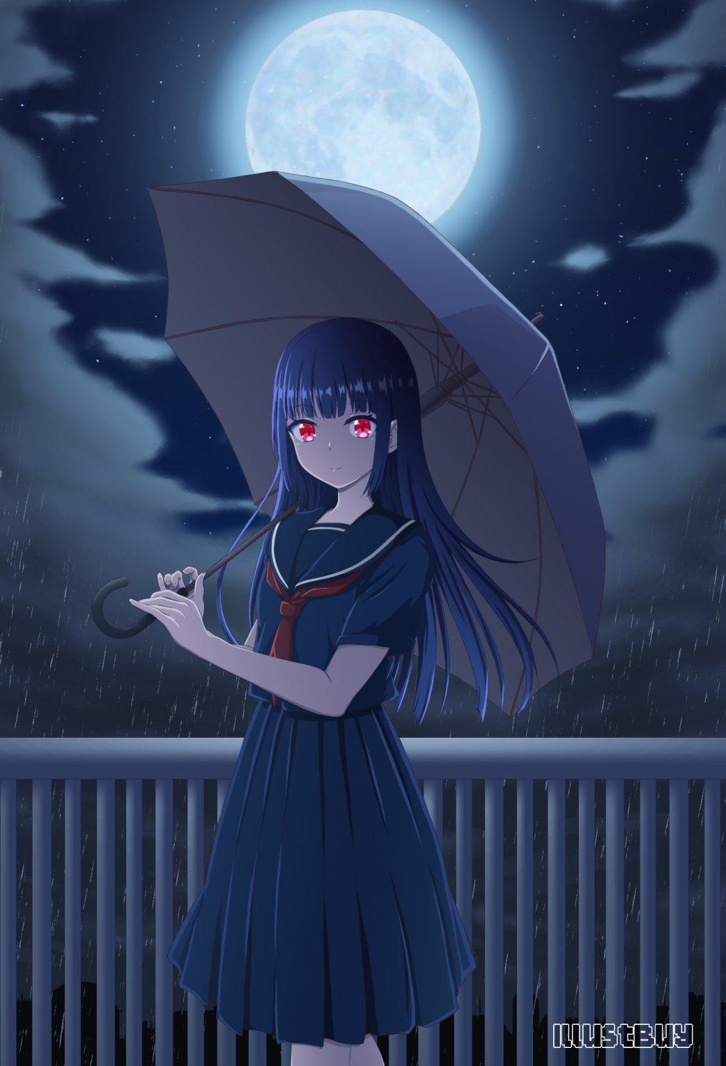 雨中月 (赤眼)