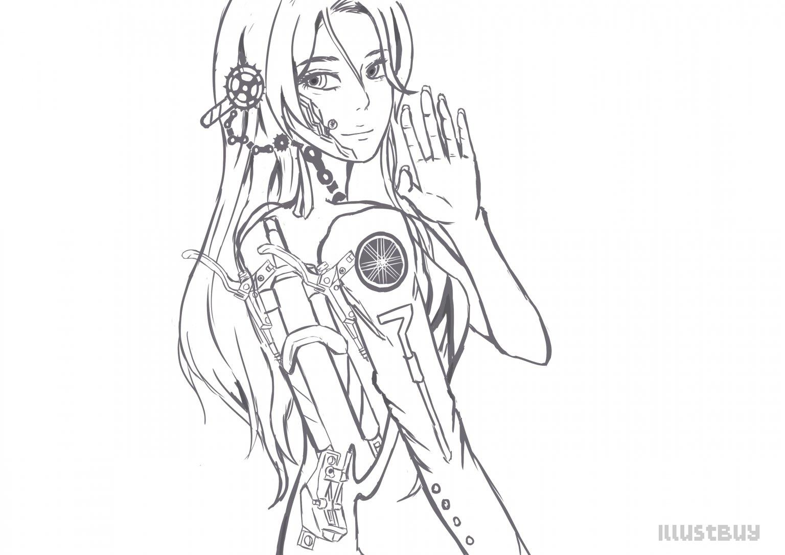 腳踏車少女 只有線 