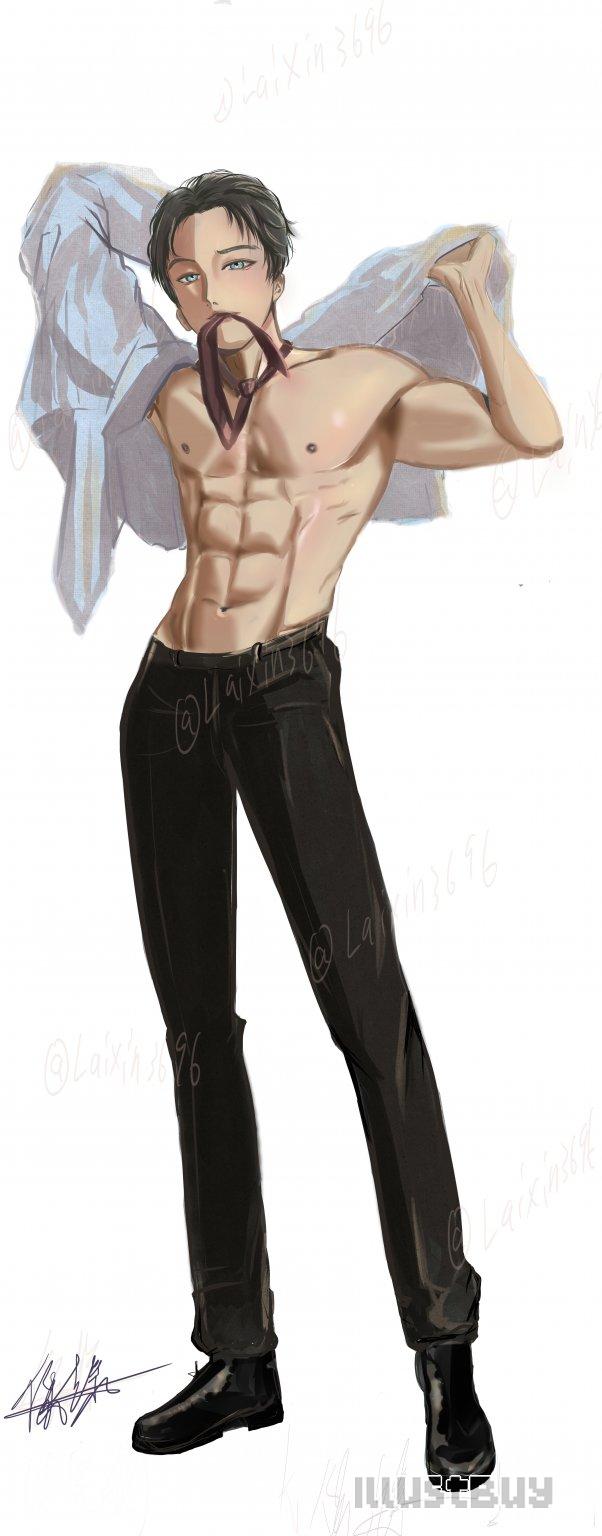 解領帶、脫外套…… 