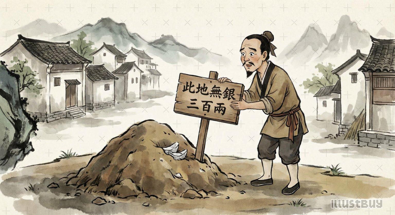 此地無銀三百兩