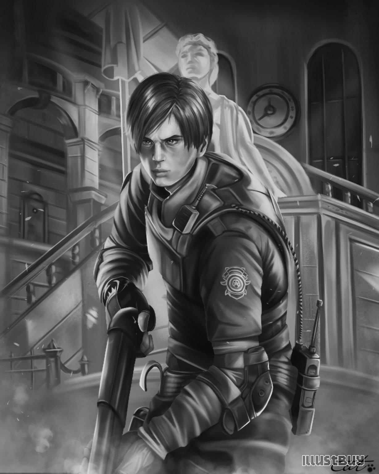 Sketch (ResidentEvil : WilliamBirkin G2) Study drawing