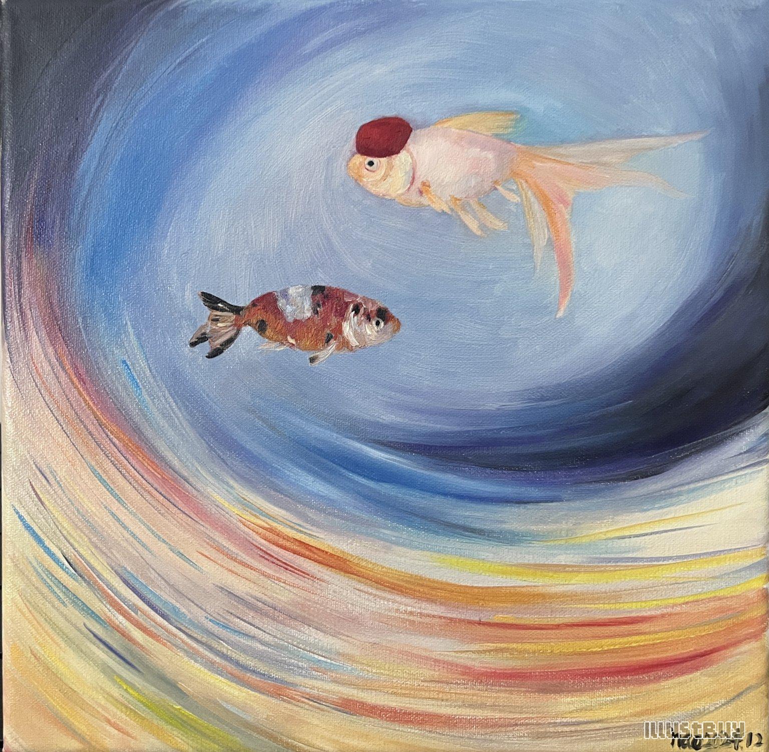 霓虹鳞影 30*30cm