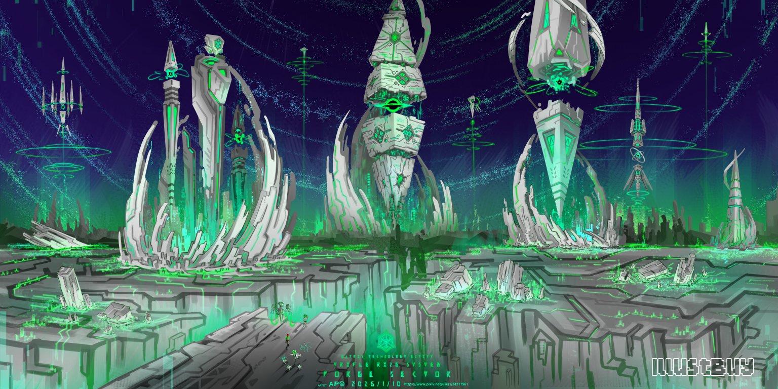 【矩陣/科技體】 三重環系統 / 鍛造區段