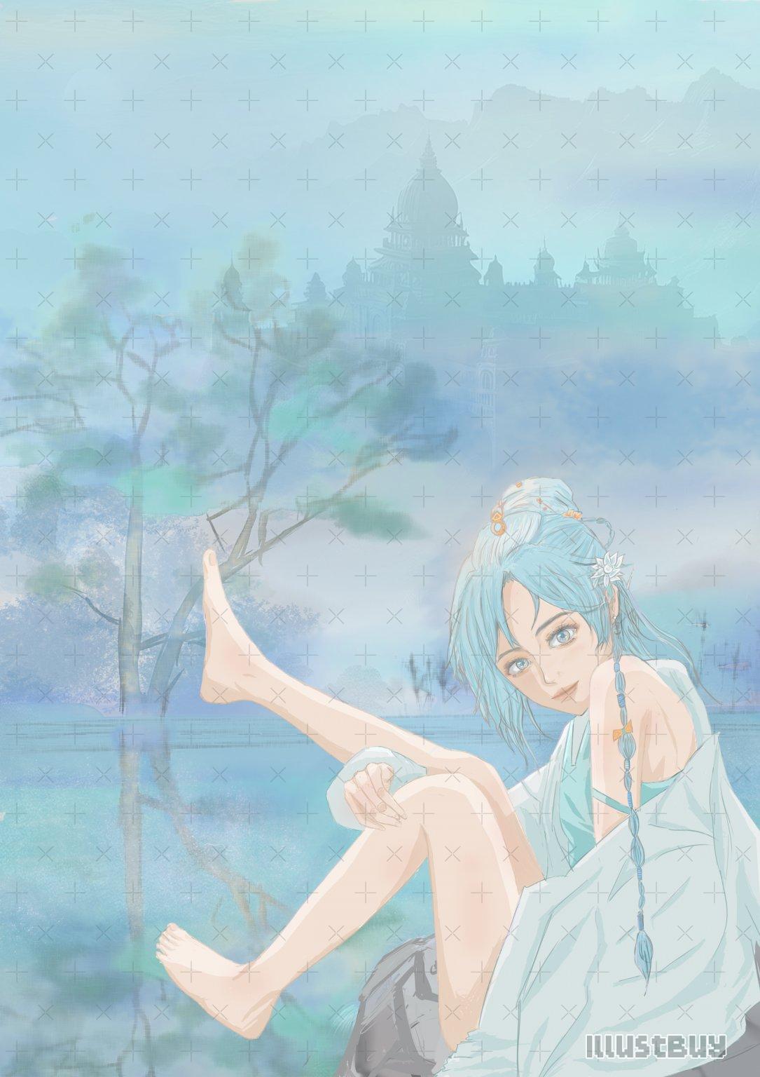 風景下美人