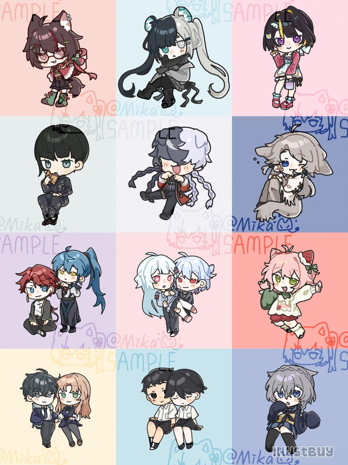 【委託示例展示】二值筆Q版