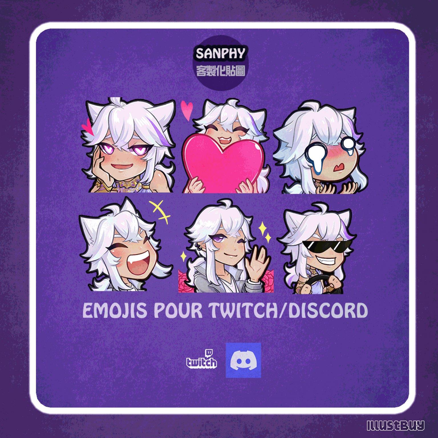 【接受委託】- 實況主/VT的客製化Ｑ版表情圖和徽章