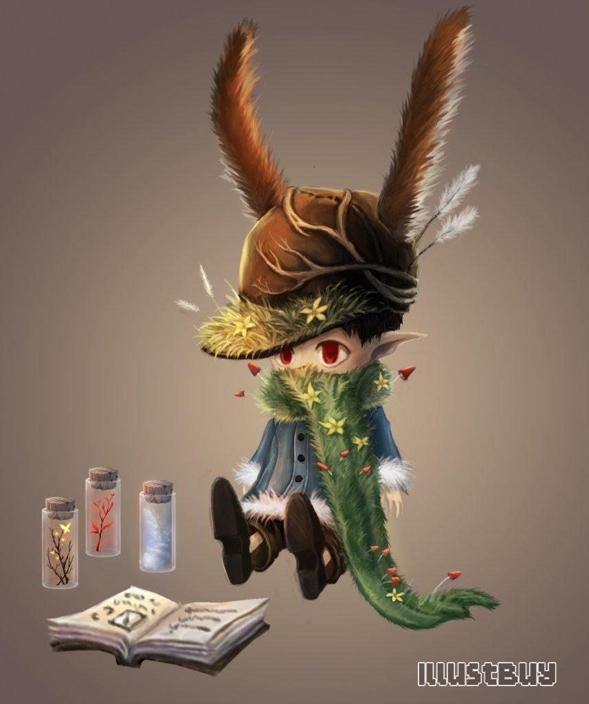 角色設計－魔法植物學家　彼得