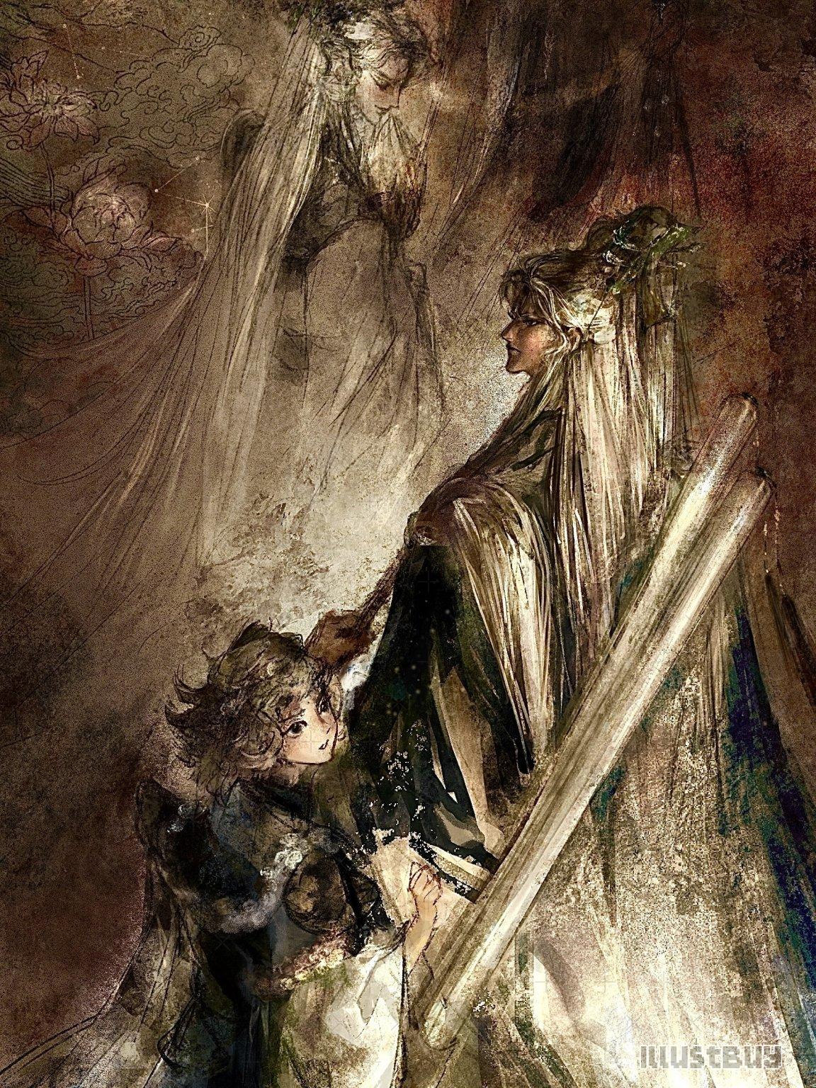 故事感插畫 古風