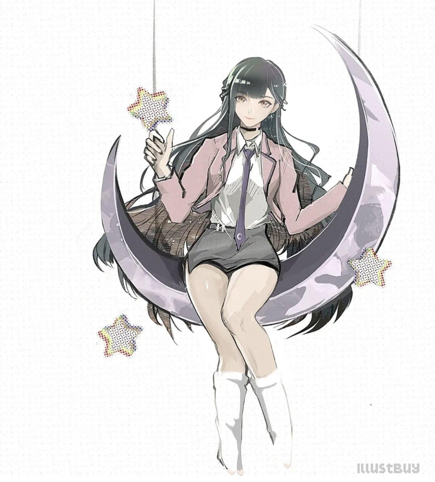 簡約女性角色立繪