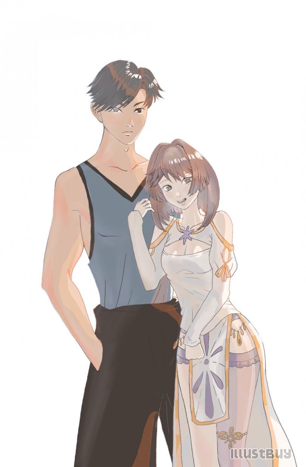 《嘉義舊公寓》小說男女主角試畫